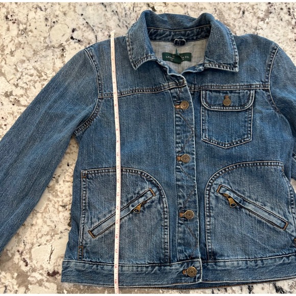 Lauren‎ Jeans Co. Ralph Lauren Denim Jacket Blue Small Casual - Picture 4 of 5